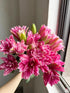 5 Stems Fresh Cut Double Lilies Long Lasting Fragrance Suitable for Hydroponic Flower Arrangements Shipped in Fresh Bud
