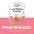 227 30 Sugar and Honey Powder Mix Can Emergency Food Supply, Servings, Year Shelf Life - Dry Honey and Sugar Powder