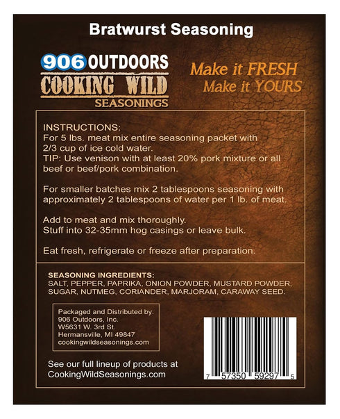 Cooking Wild Seasonings 6 Pack, 30 22.3 oz FRESH SAUSAGE Seasoning Variety Seasons up to pounds of Wild Game