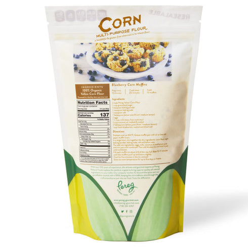 (14 oz) Packaging Yellow Corn Flour - Vegan, Non-GMO, Made In USA, Gluten-Free - Cornflour for Mexican Dishes, Bread