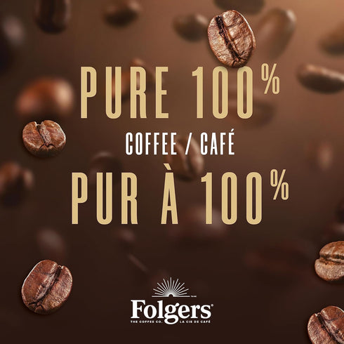 816g Folgers Classic Roast Medium Dark Roast, Ground Coffee, Canister