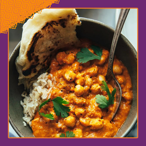 10.5oz (Pack 6) Pataks Butter Chickpeas & Veggies - Vegetarian Ready to Eat Meal - Mild Indian Curry w/Chickpeas