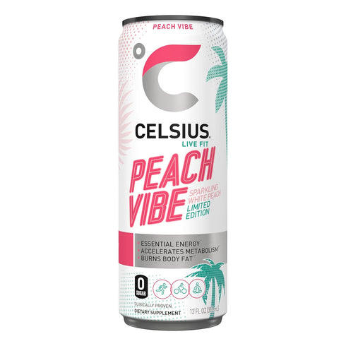 12 Oz, Pack (Pack 12) CELSIUS Essential Energy Drink, Fl What's Your Vibe Variety