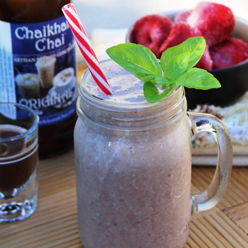 Chaikhana Chai (40) 1/2 - Original Vanilla Chai Concentrate - Makes Drinks - Slow Brewed with Organic Black Tea, Real