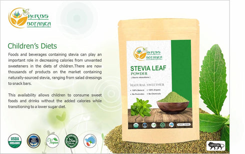 100% 5.3 oz Herbs Botanica Stevia Powder Pure Extract Natural Sweetner Sugar Alternative For Keto Diet Zero-Calorie