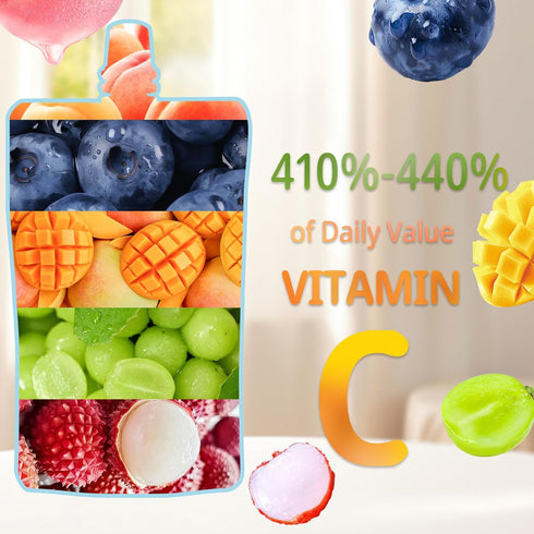 Pack, 10-Packs, VOLO VERO Konjac Jelly Pouch Drinkable Variety Low Calorie, Low Sugar, Keto, Gluten Free, Vegan Fruit