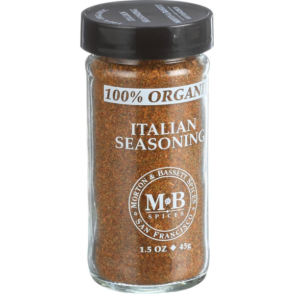 Morton & Basset Spices, Organic Italian Seasoning, 1.5 Ounce (Pack of 3)