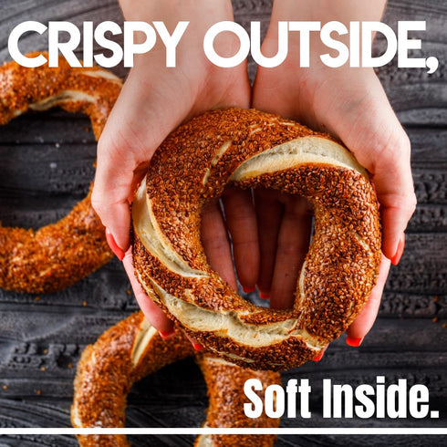 8 Gulluoglu Sesame Bagel (Simit), pieces, daily fresh shipment from Istanbul/Turkey