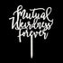 Acrylic Funny Glitter Calligraphy Wedding Cake Topper - Mutual Weirdness Forever (Silver)
