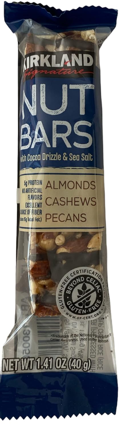 1.41 oz 5g (10pk) Nut Bars With Cocoa Drizzle & Sea Salt Almonds Cashews Pecans Each Protein