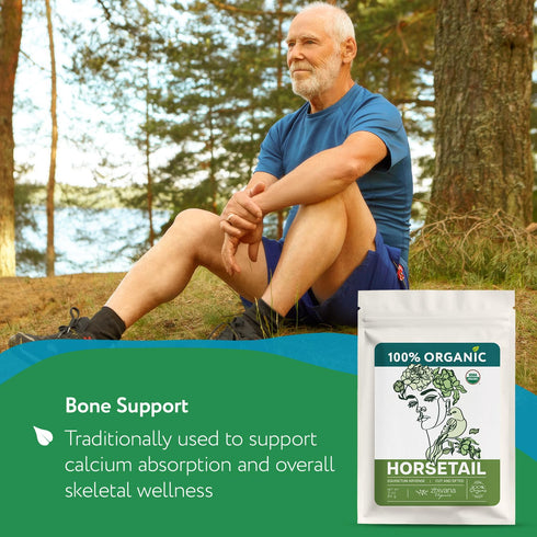 Horsetail (3 oz.) Horsetail (Equisetum Tea Organic - Organic Herb arvense) - Horse Tail Grass - Natural Silica-RichTea