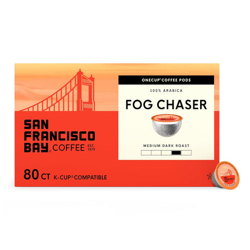 San Francisco Bay K-Cup Coffee Pods, Fog Chaser (80 ct), Medium-Dark Roast,