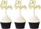Pack of 24 PCS OH Babies Cupcake Toppers for Baby Shower Birthday Party Cake Picks