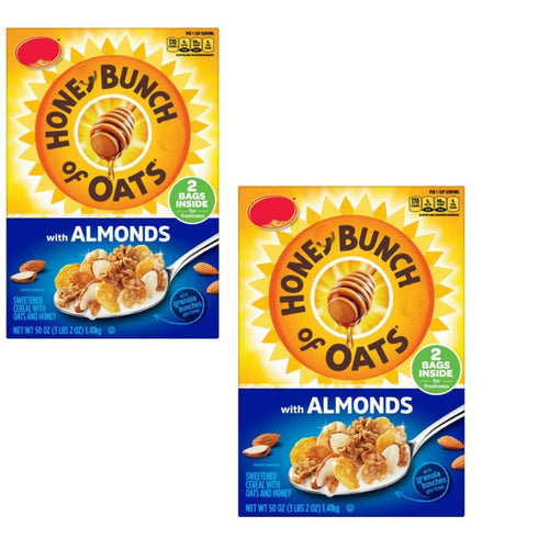 Generic Honey Bunchhes of Oats with Almonds Breakfast Cereal 100 Oz Pack of