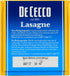 16 Oz De Cecco Pasta Lasagne