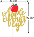 LILIPARTY Summer Glitter An Apple of Our Eye Cake Topper Baby Girls Boys First Birthday Cake Decor, Fruits Theme Baby