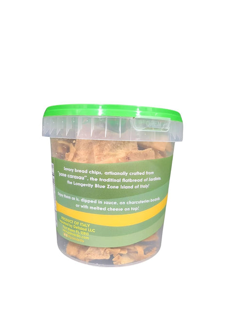 Pack PANSARDO BREADCHIPS Traditional Sardinian Savory Bread Chips - Rosemary - Four