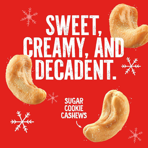(1-Pack) 5oz Emerald Nuts Sugar Cookie Flavored Cashews | Resealable Bag | Kosher Dairy Certified, Non-GMO, Contains No