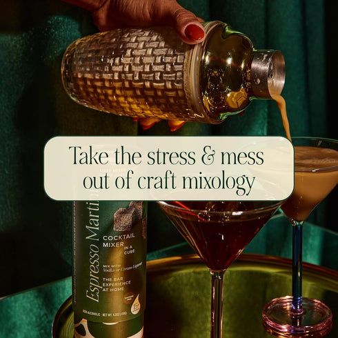 (30) Teaspressa Luxe Mixer Cube - Cocktail Drink Mixer (Espresso Martini)