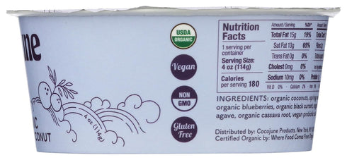 Cocojune 4 , Yogurt Coconut Cultures Mixed Berry Organic, Ounce