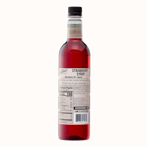 25.4 (Pack 1) DaVinci Gourmet Naturals Strawberry Syrup, Fluid Ounces