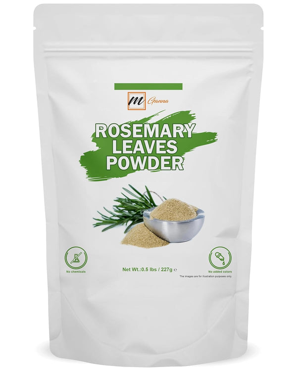mGanna 100% Natural Rosemary Leaves Powder - Aromatic Herb for Flavor and