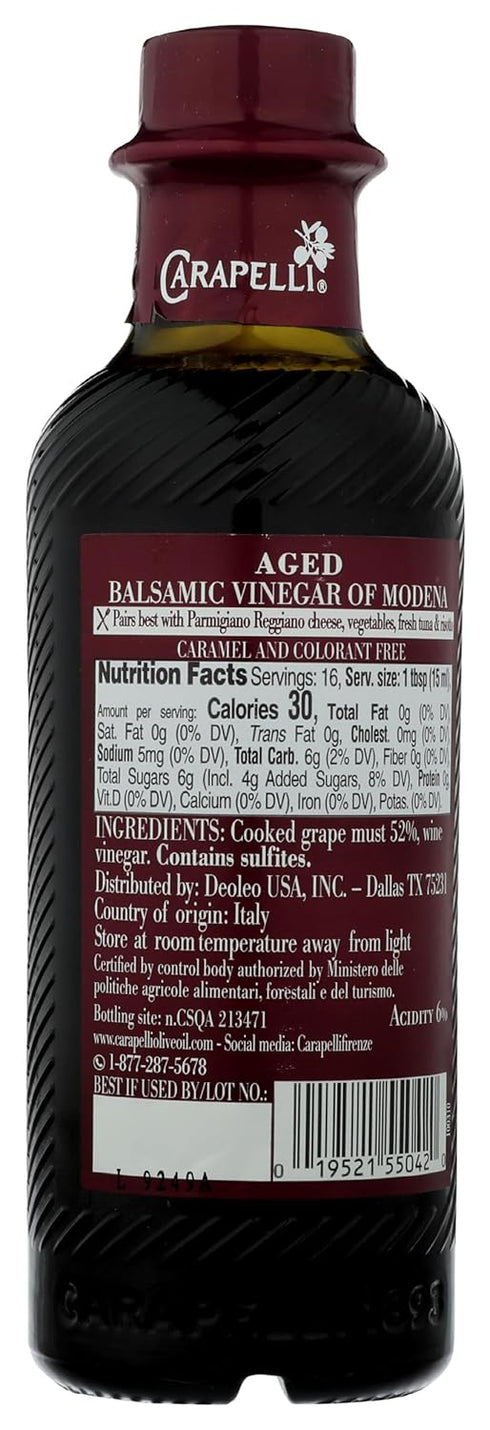 Carapelli 250 ML Aged Balsamic Vinegar