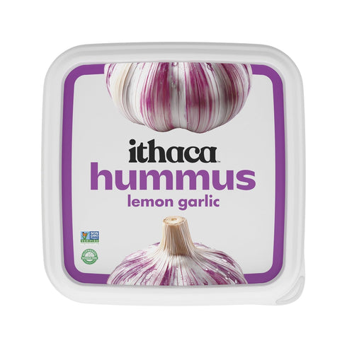 Ithaca Hummus, Lemon Garlic Hummus, Non-GMO, Minimal Ingredients, 10oz