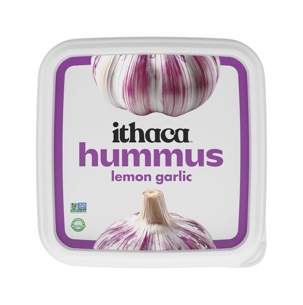Ithaca Hummus, Lemon Garlic Hummus, Non-GMO, Minimal Ingredients, 10oz