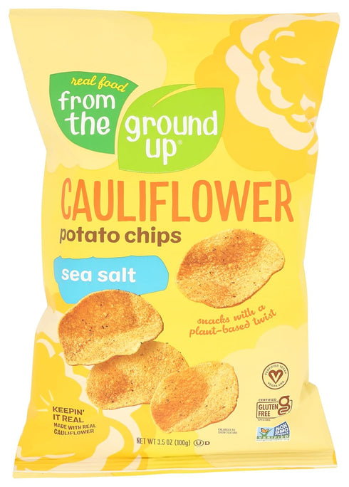 FROM THE GROUND UP Sea Salt Cauliflower Chips - 3.5 OZ