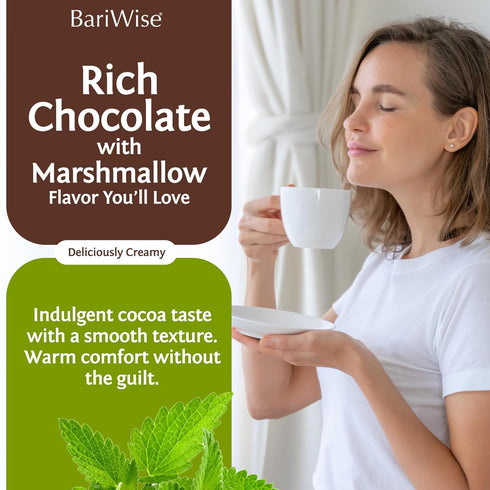 (7ct) BariWise Protein Hot Chocolate with Marshmallows, Hot Cocoa, Low Sugar, Low Carb, Keto Friendly & Gluten Free