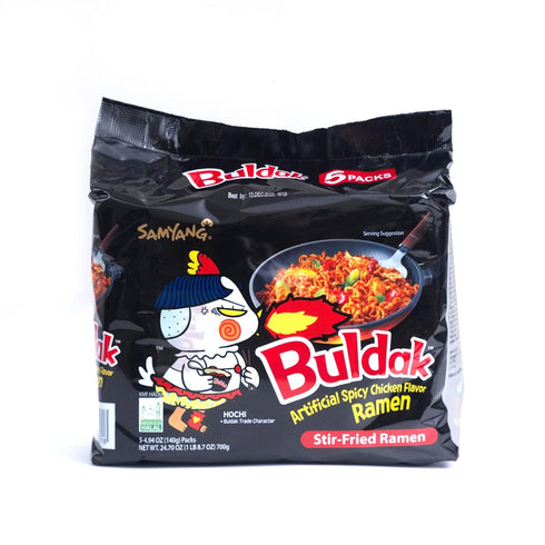 Samyang Packaged Noodles,4.94 oz,Original,5 Pack Buldak Hot Chicken Spicy Ramen Korea Instant