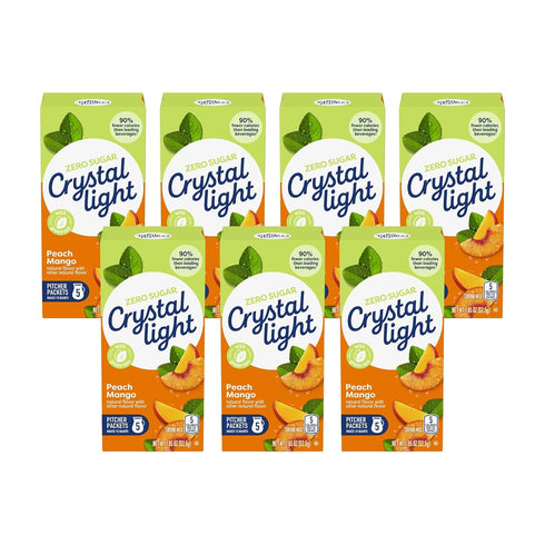 Crystal Light Peach Mango Green Tea Drink Mix, 10-Quart Box (Pack of