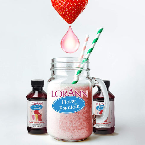 LorAnn 4 oz Fresh Strawberry Flavor Fountain Bottle