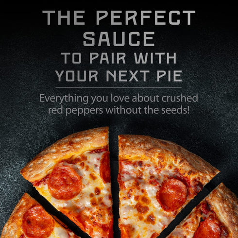 Melinda’s Pizza Hot Sauce - Gourmet Spicy Crushed Red Pepper Sauce with Cayenne Peppers, Garlic, Tomatoes - 12oz, 3 Pack