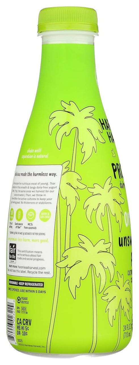 Harmless 24 Oz, 1.5 (pack 1) Harvest Dairy-Free Drinkable Yogurt - Unsweetened, Fl pound
