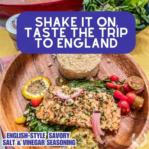 GLP-1 English-Style Savory Salt & Vinegar Seasoning | Gourmet Spice Mix | All Natural, Non GMO | Hand Made, Small Batch