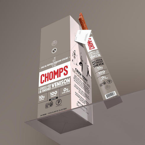 1.15 Chomps, Venison Stick Salt & Pepper Mild, Ounce