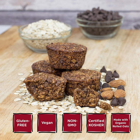 (30 Bobo's Almond Brownie Oat Bites, Simple Ingredients, Whole Grain Oats, Plant Based, Non-GMO, Gluten Free Breakfast