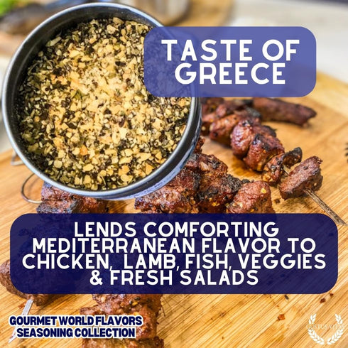 6 #68 Gourmet World Flavors Seasoning Collection | Non GMO Verified | Magnetic Tins | Spice Blends | Crafted in Small