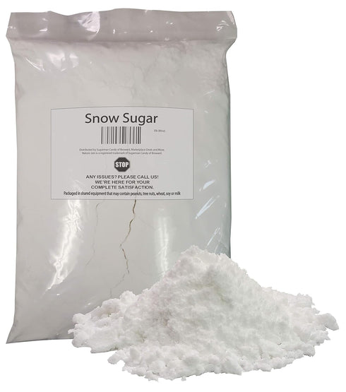 Naturejam NO MELT Sweet Snow Sugar 5 Pound Bulk Bag for Doughnuts