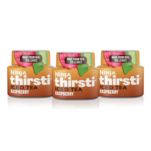 Ninja Thirsti Flavored Water Drops, ICED TEA Raspberry, Bold Iced Tea Flavor,
