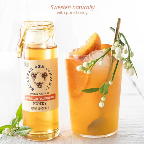 (12.00 (Pack 1), Savannah Bee Company Honey - Pure, Natural, Organic Raw Honey Ounce of Orange Blossom)