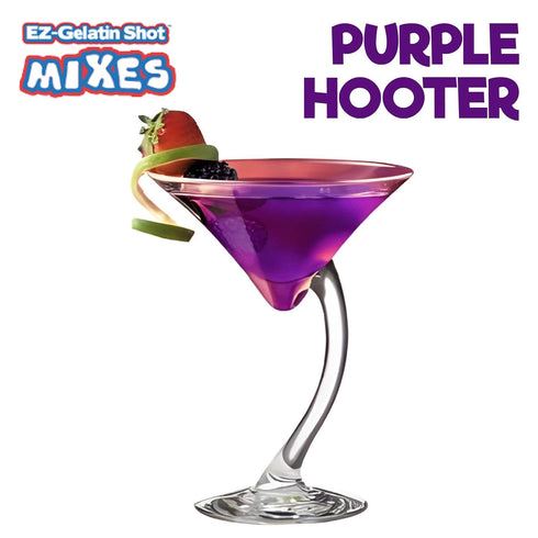Purple Hooter Jello Shot Mix - 6.78 oz Premium Gluten-Free Mix for Tasty Jello Shots - Easy to Make EZ Gelatin Powder