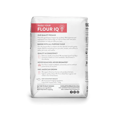 2 lbs King Arthur Flour Organic Unbleached All Purpose Flour