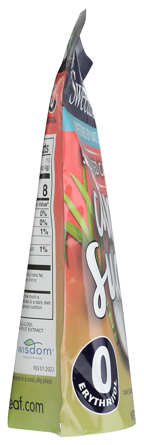 50% 8 16 Oz SweetLeaf Reduced Calorie Cane Sugar with Allulose, Stevia and Monk Fruit Extract - All Purpose Natural
