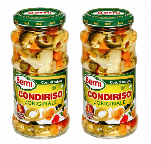 Berni Condiriso L'originale (Marinated Vegetables) for Risotto or Any Rice Dish 2 Pack