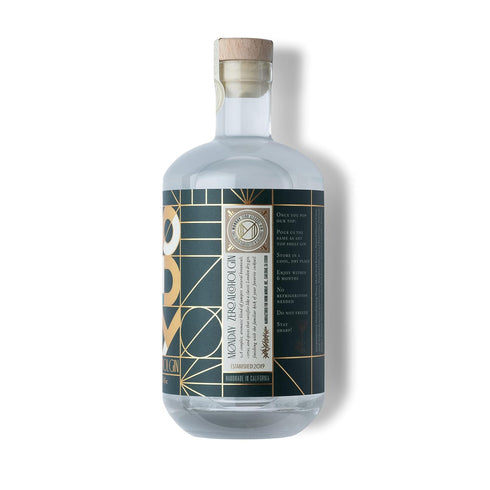 0 750ml MONDAY Zero Alcohol Gin An Award Winning Non-Alcoholic Spirit with Zero Carbs, No Sugar, Calories