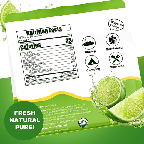 7.1 Oz Simmer (Pack 1, Organic Dehydrated Limes Slices | Natural & No Additives No Sugar Added Dried Fruit