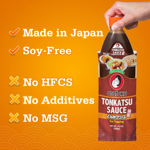 Otafuku Tonkatsu Sauce, 500g Authentic Japanese Katsu Sauce for Pork Cutlets, Made in Japan
